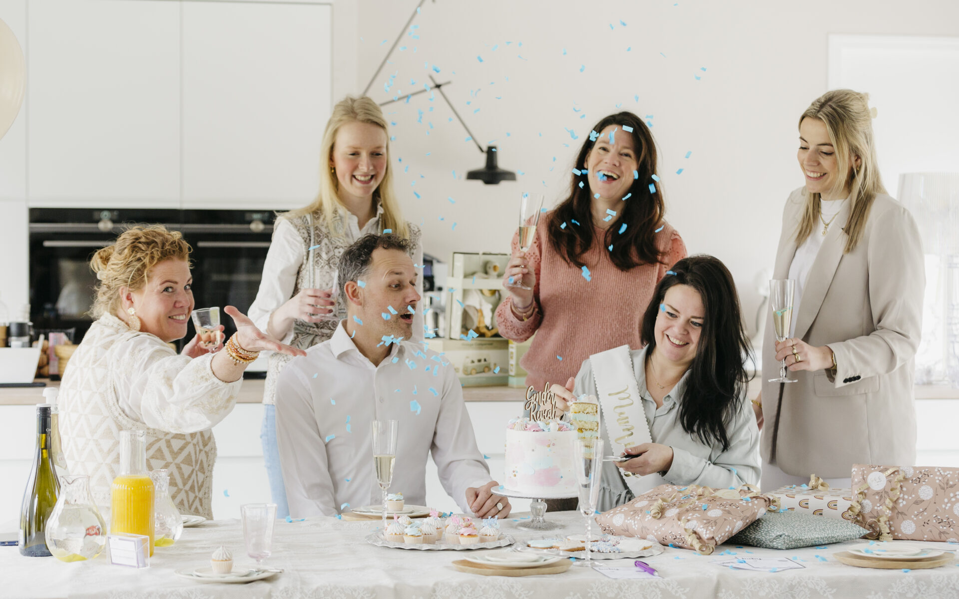 gender reveal feestje