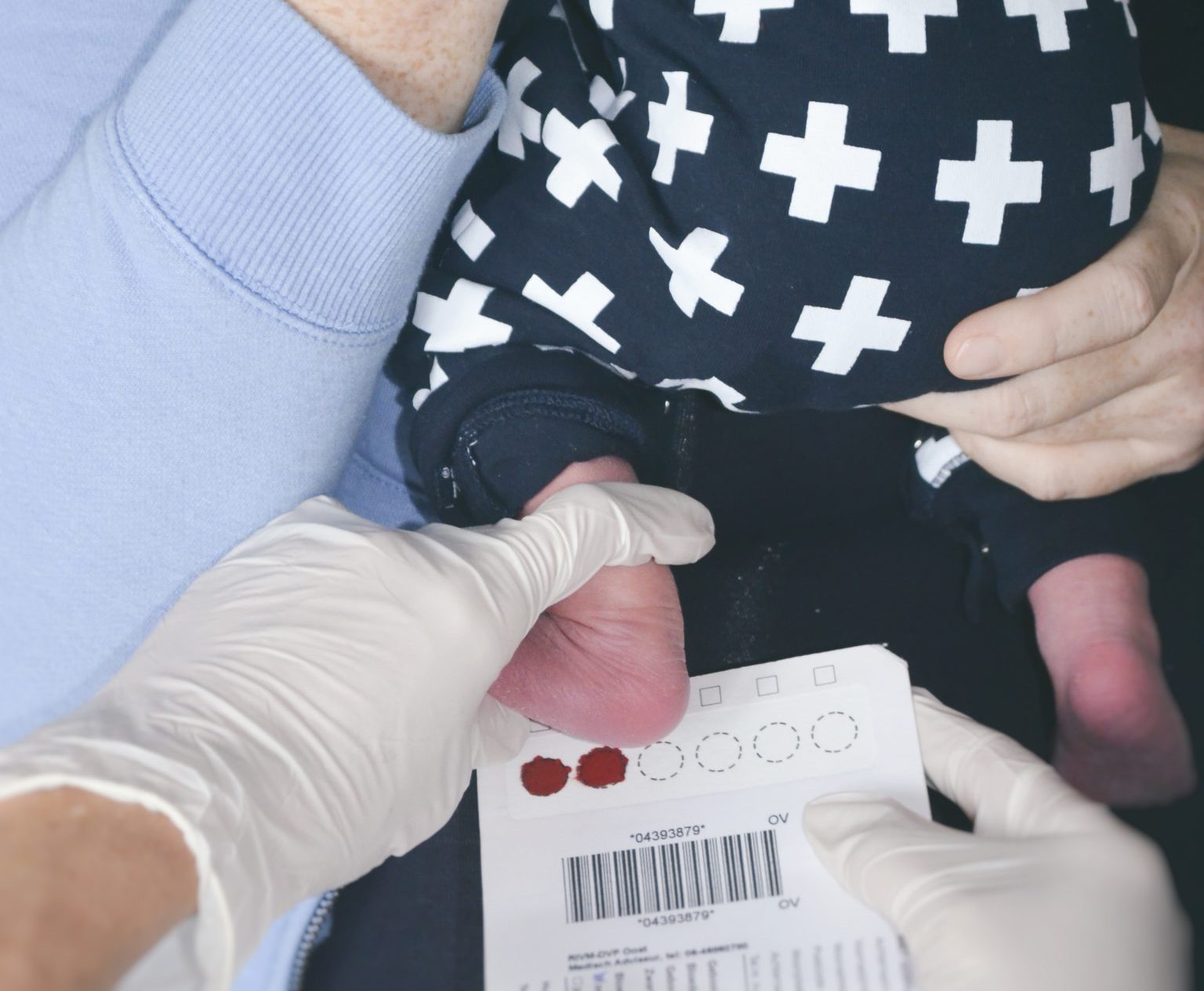 Hielprik afname hielprik