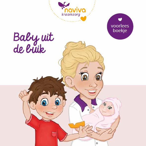 voorleesboekje baby uit de buik