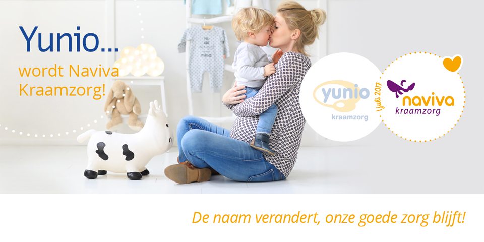 Yunio kraamzorg wordt per 1 juli Naviva Kraamzorg