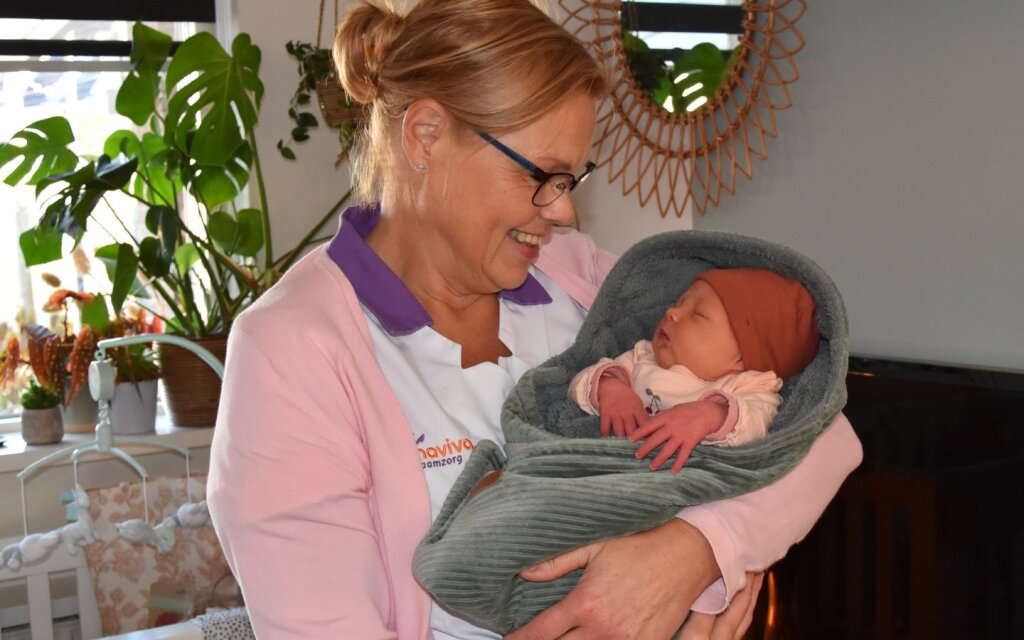 Baby Nore voor Naviva Kraamzorg.